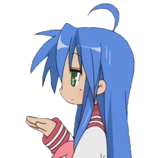 😶 505874a7 Konata Izumi Lucky Star Аниме, Девушка, Милая, Lucky Star, Коната, Изуми whatsapp sticker