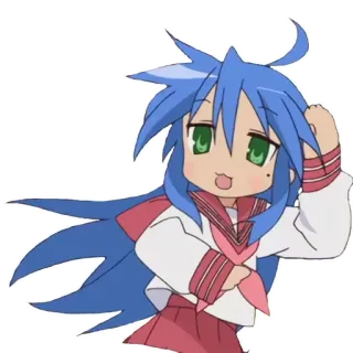 😗 50b4cbdd Аниме, Манга, Девушка, Милый, Каваий, Чиби whatsapp sticker