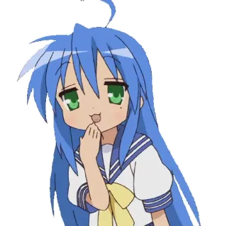 😃 6d67d17c Konata Izumi Lucky Star Аниме, Lucky Star, Коната, Милый, Манга whatsapp sticker