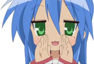 🗣 95b5d33a Аниме, Милый, Lucky Star, Девушка whatsapp sticker