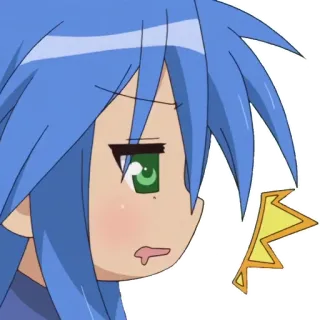 😪 cac839af Аниме, Девушка, В замешательстве, В шоке, Милый whatsapp sticker