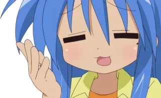 💁 d1b3907a Аниме, Мило, В замешательстве, Девушка, Мультфильм whatsapp sticker