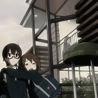 🥠 092b80de burger Anime, Abrazando, Hamburguesa, Lindo, Amigos telegram sticker