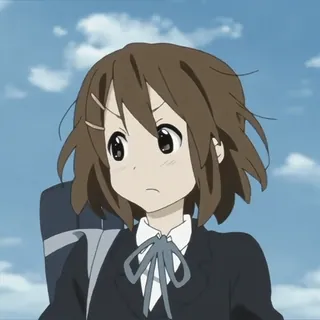 🥠 25648743 Yui Hirasawa K-On! Anime, K-On, Yui Hirasawa, linda, uniforme escolar, Manga telegram sticker