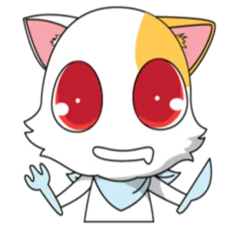 🍴 26bb6c4e Anime, Gato, Dibujo animado, Kawaii, Divertido, Sticker telegram sticker