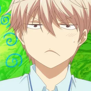 🎵 01f018a5 Аниме, Парень, Манга, Персонаж, Выражение лица whatsapp sticker