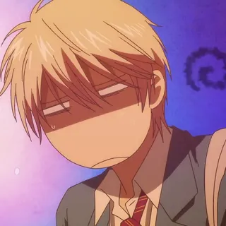 🎵 563fbcbb Аниме, Манга, Мультфильм, Смешной, Выражение, Парень, Студент whatsapp sticker