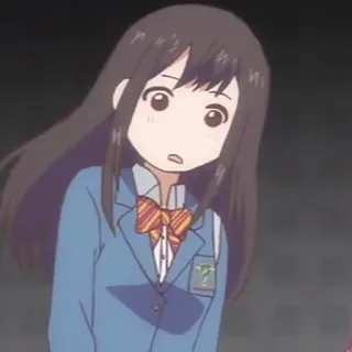 🎶 5fb939a0 Аниме, Девушка, Школьная форма, Персонаж whatsapp sticker