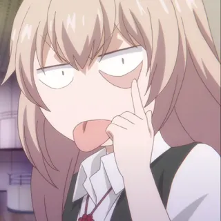 ➰ a926e504 Аниме, Мультфильм, Смешно, Глупый, Выражение лица, Персонаж whatsapp sticker