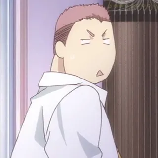 ➰ e44dfaee Аниме, Мультфильм, Выражение, Злой, Персонаж whatsapp sticker