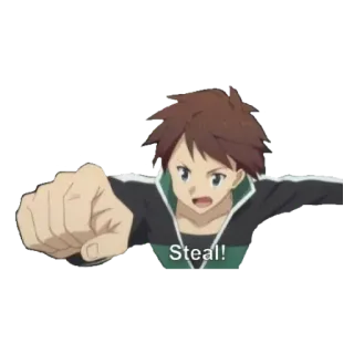 💟 7e447718 Steal! Anime, Kradzież, Postać, Akcja, Manga whatsapp sticker