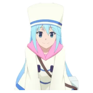 👰 281650c1 Aqua Konosuba Anime, Schattig, Meisje, Karakter, Konosuba telegram sticker
