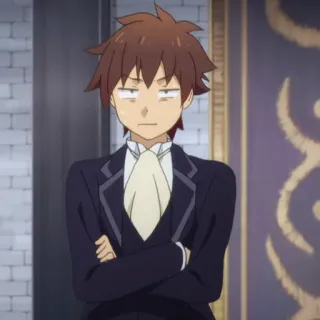 🛡 00a6dbe9 Kazuma Konosuba Anime, Karakter, Manga, Konosuba, Sombong whatsapp sticker