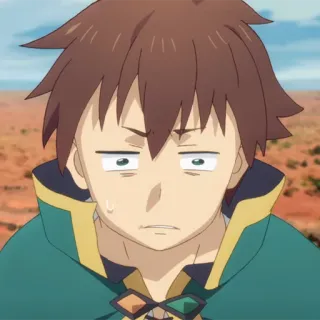 🛡 310ed4a4 Kazuma Konosuba Anime, Isekai, Sihir, Fantasi, Petualangan whatsapp sticker