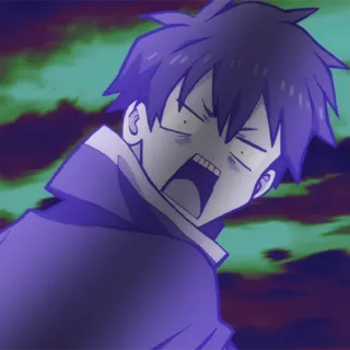 🛡 688e2a74 Anime, Marah, Berteriak, Terkejut, Pria whatsapp sticker