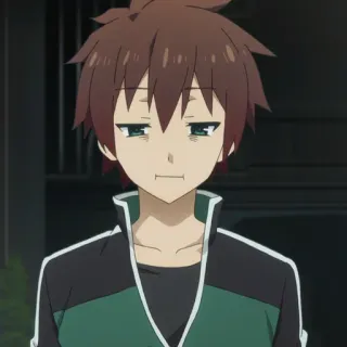 🛡 7b0e3c13 Kazuma Satou Konosuba Anime, Manga, Isekai, Lucu, Komedi whatsapp sticker