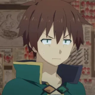 🛡 b0fac84e Kazuma Konosuba Anime, Kazuma, Lucu, Manga, Isekai whatsapp sticker