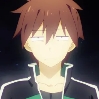 🛡 b3594884 Kazuma Satou KonoSuba anime, sarkastik, lucu, Konosuba, Kazuma whatsapp sticker