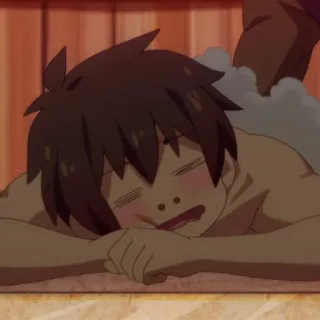 ⚔️ fdd9efc8 Anime, Pria, Santai, Mengantuk, Kartun whatsapp sticker