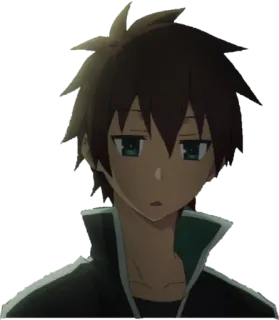 😞 7ae20ce4 Kazuma Konosuba Anime, Konosuba, Kazuma, Isekai, Komedie, Man, Personage telegram sticker