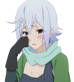 😣 88c7a088 Anime, Verdrietig, Meisje, Cartoon, Personage, Schattig telegram sticker