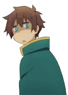 😥 9d9aad3c Kazuma Satou Konosuba Anime, Personage, Kazuma, Satou, Konosuba, Grappig, Meme telegram sticker