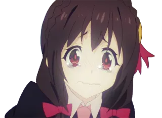 😭 e70304e4 Anime, Verdrietig, Huilend, Meisje, Tranen, Emotie telegram sticker