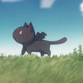 😶 884c2e9b แมว, สัตว์, การ์ตูน, ปีก telegram sticker