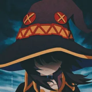 😑 e1308e3c Megumin Konosuba อนิเมะ, แม่มด, เวทมนตร์, Konosuba, Megumin telegram sticker