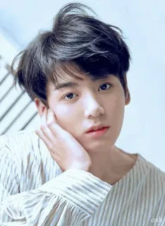 🐰 45bc543a ritratto, persona, giovane uomo, casual, capelli neri telegram sticker