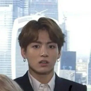 🍃 656ec664 Jungkook kpop, bts, чонгук, мем, лицо whatsapp sticker