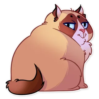 😏 023dc9aa gatto, carino, adesivo, animale, animale domestico, cartone animato, divertente telegram sticker