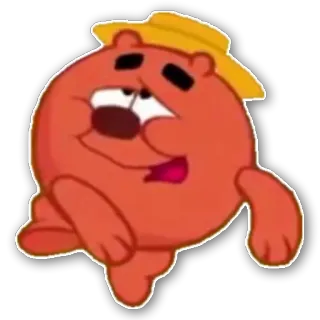 🤪 685e4ff0 cartoon, character, bear, cute, animated, round telegram sticker