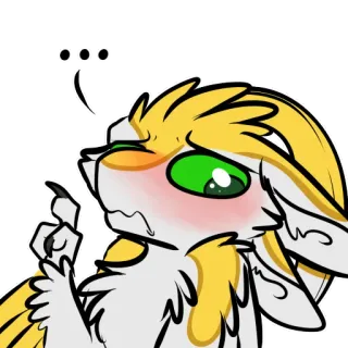 😳 e1bb14b3 ... 만화, 생각, 귀여운, 동물, 털 telegram sticker