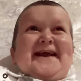 😂 3d3e2fa7 Baby, Kind, Blij, Lachend, Schattig whatsapp sticker