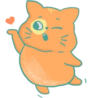 😘 1968951a 고양이, 동물, 귀여운, 만화, 스티커 telegram sticker