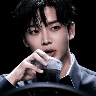 🗝 e72edfe1 ภาพเหมือน, ผู้ชาย, ดื่ม, กาแฟ, คน, ผู้ชาย whatsapp sticker