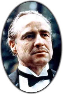 🙄 3819e84b Don Corleone The Godfather Der Pate, Marlon Brando, Don Corleone, Film, Klassiker, Gangster telegram sticker