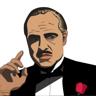 🙄 52684660 Don Corleone The Godfather Don Corleone, Der Pate, Mafia, Mobster, Gangster telegram sticker