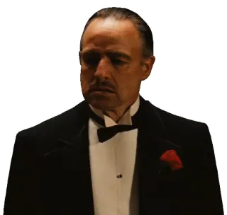 🤔 5edf75b1 Vito Corleone The Godfather der pate, film, corleone, marlon brando, kinofilm, mafia telegram sticker