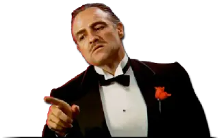 😐 77391f76 Don Vito Corleone The Godfather Film, Klassiker, Film, Mafiosi, Mafia telegram sticker