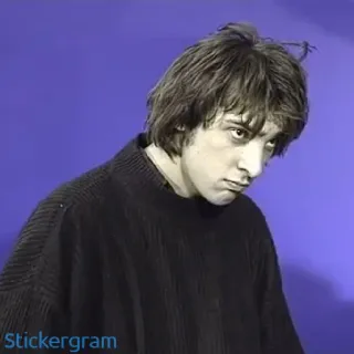 ☹️ f298dfee Stickergram orang, potret, pria, pakaian, dalam ruangan telegram sticker