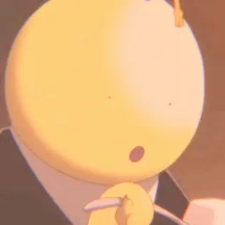 😀 13c77825 Koro-sensei Assassination Classroom Anime, Lehrer, Gelb, Tentakel, Tentakel telegram sticker