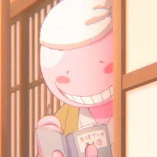 😀 49c58e92 Koro-sensei Assassination Classroom 生産データ
先生データ ① Anime, Lehrer, lächelnd, Tentakel, Buch telegram sticker