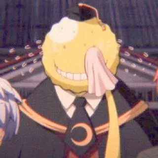 😀 bd197398 Koro-sensei Assassination Classroom Anime, Lehrer, Gelb, Oktopus, Weinend telegram sticker