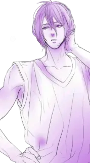 😑 2995206a anime, manga, male, character, illustration whatsapp sticker