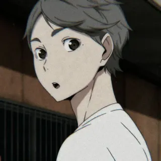 ⚫ 7d4c54a2 Sugawara Koushi Haikyuu!! anime, haikyuu, sugawara, koushi sugawara, karasuno, setter, sports anime whatsapp sticker