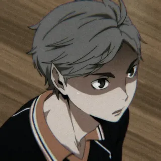⚫ e845d6df Sugawara Koushi Haikyuu!! anime, haikyuu, sugawara koushi, sugawara, volleyball, setter whatsapp sticker