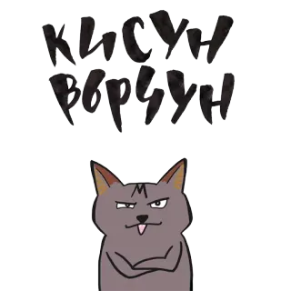 😠 61a63a76 КЫСУН ВОРЧУН แมว, โกรธ, งอแง, มีม, ตลก, มีมแมว telegram sticker