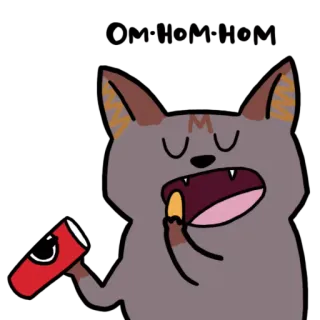 🐱 de7a230c Eat The Rich แมว, กินคนรวย, การเมือง, เสียดสี, ตลก, มีม telegram sticker